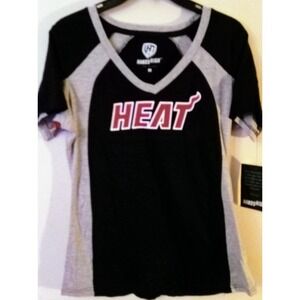 Miami Heat Women's Hands High‎ NBA Short Sleeve V-Neck T-Shirt